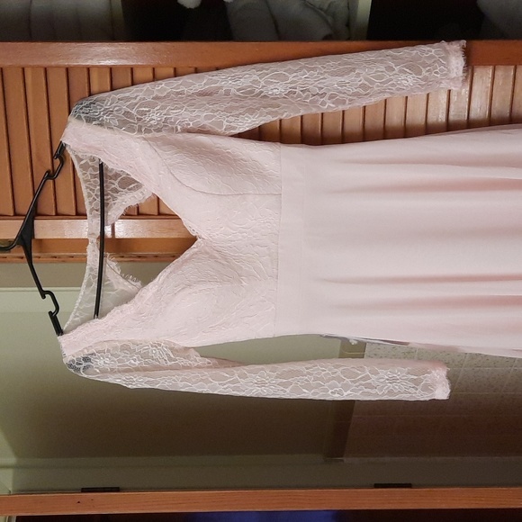 New Azazie Alannah Blushing Pink Dress - Picture 1 of 3